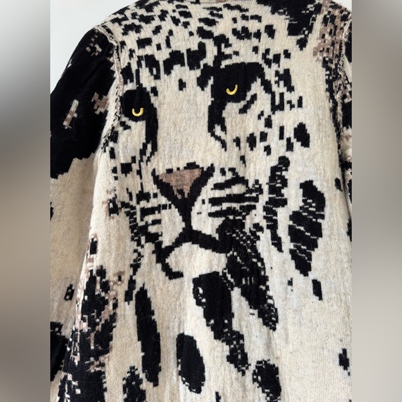 NWT Size XXS/XS - Pilcro Leopard Print Sweater Duster with Pockets (NWT US$ 238) - Picture 3 of 16